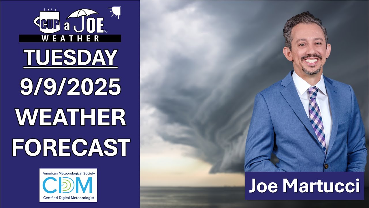 Dry now but a mini coastal storm is coming | 9/9/2025 Tuesday NJ Weather Forecast