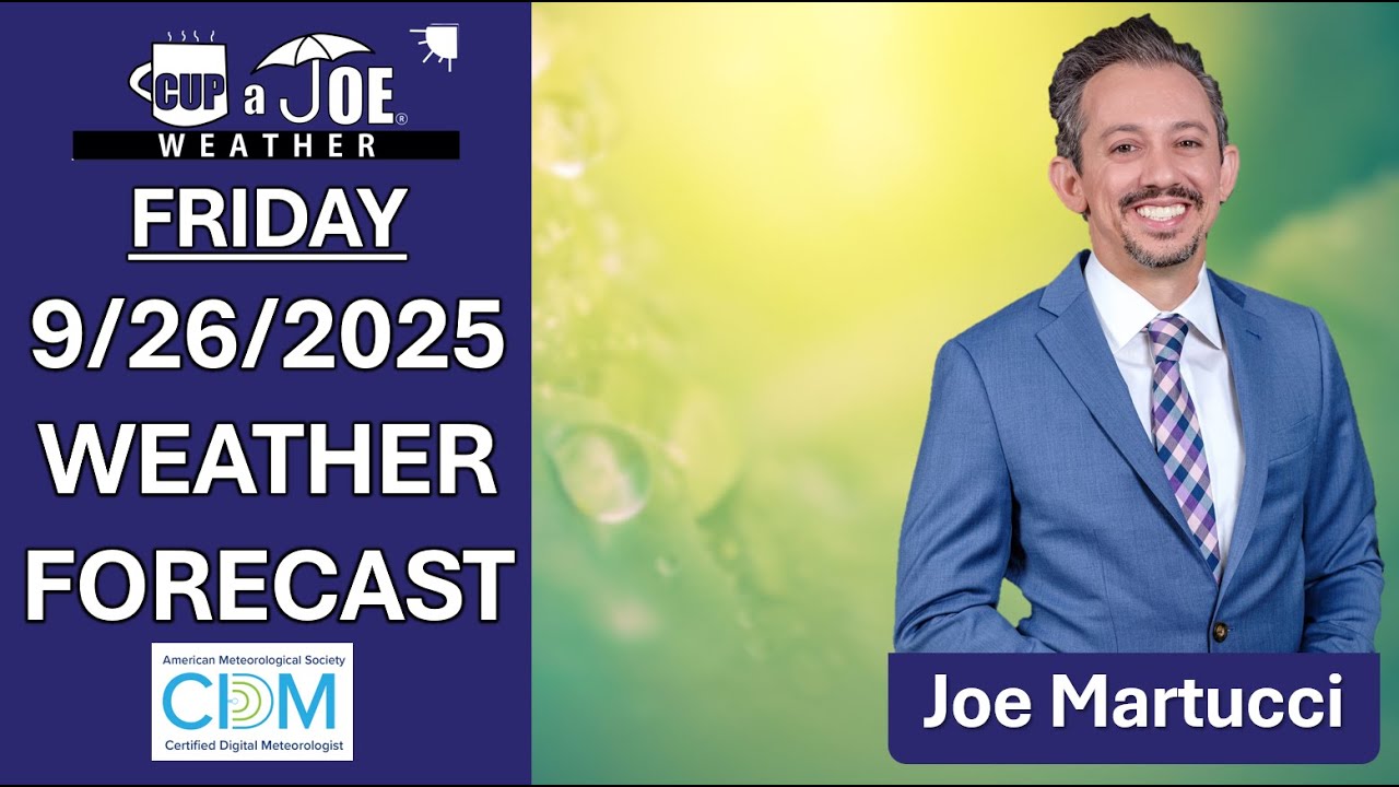 MUGGY weekend ahead | Friday, 9/26/2025 NJ Weather Forecast