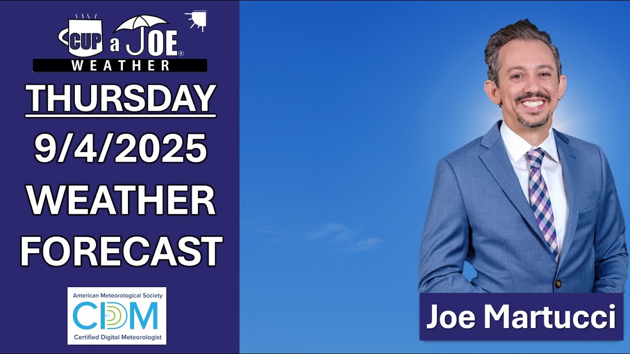 Thursday, 9/4/2025 NJ Weather Forecast | Mostly DRY for driest part of year