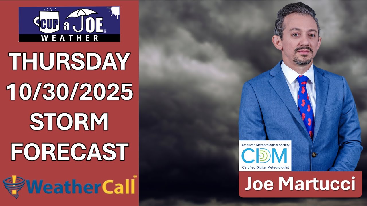 5 STORMY hours ahead | Thursday, 10/30 NJ Weather Forecast