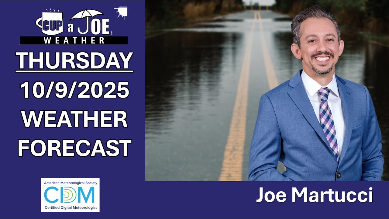 Tidal flooding now, powerful coastal storm later | 10/9/2025 NJ Forecast