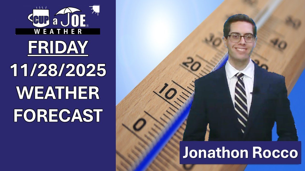 Cold & windy conditions continue; Update on Tuesday’s storm | Friday, 11/28/2025 NJ Weather Forecast