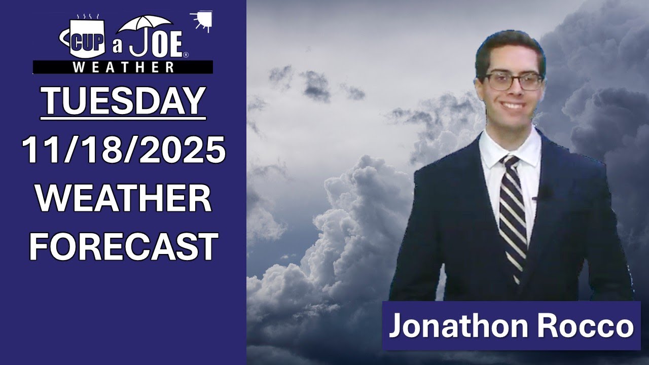 Rain, then slowly warming! | Tuesday, 11/18/2025 NJ Weather Forecast