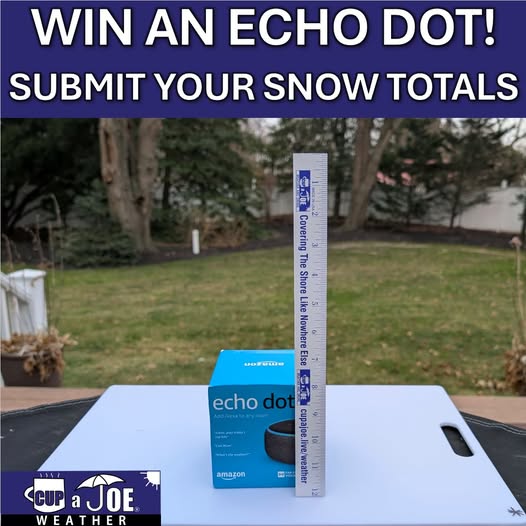 Submit your snow measurements to win an Amazon Echo Dot!