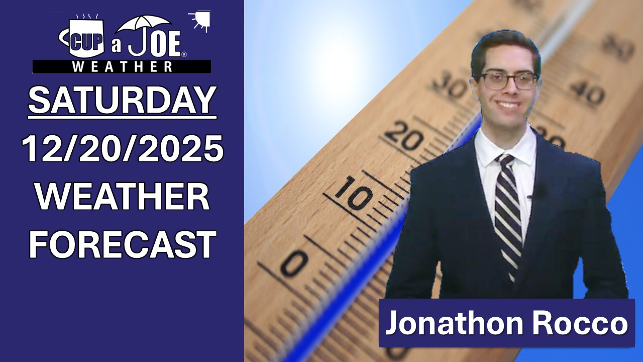 Calmer, but COLDER | Saturday, 12/20/2025 NJ Weather Forecast