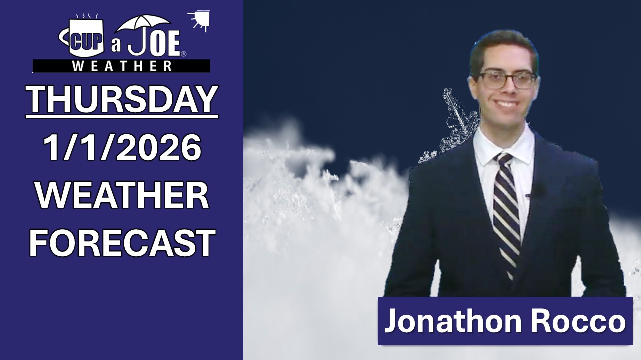 Snowy & COLD to start the new year | Thursday, 1/1/2026 NJ Weather Forecast