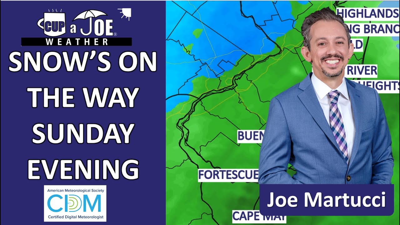 Snow’s charging in! Sunday Evening Jersey Shore Weather Update