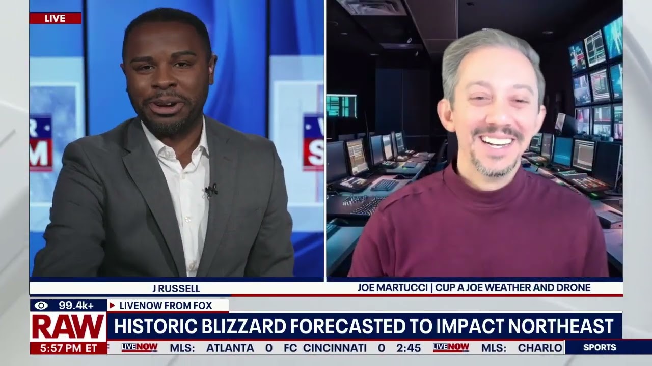 LiveNOW on Fox  interviews Joe Martucci on impending Feb. 22-23 nor’easter