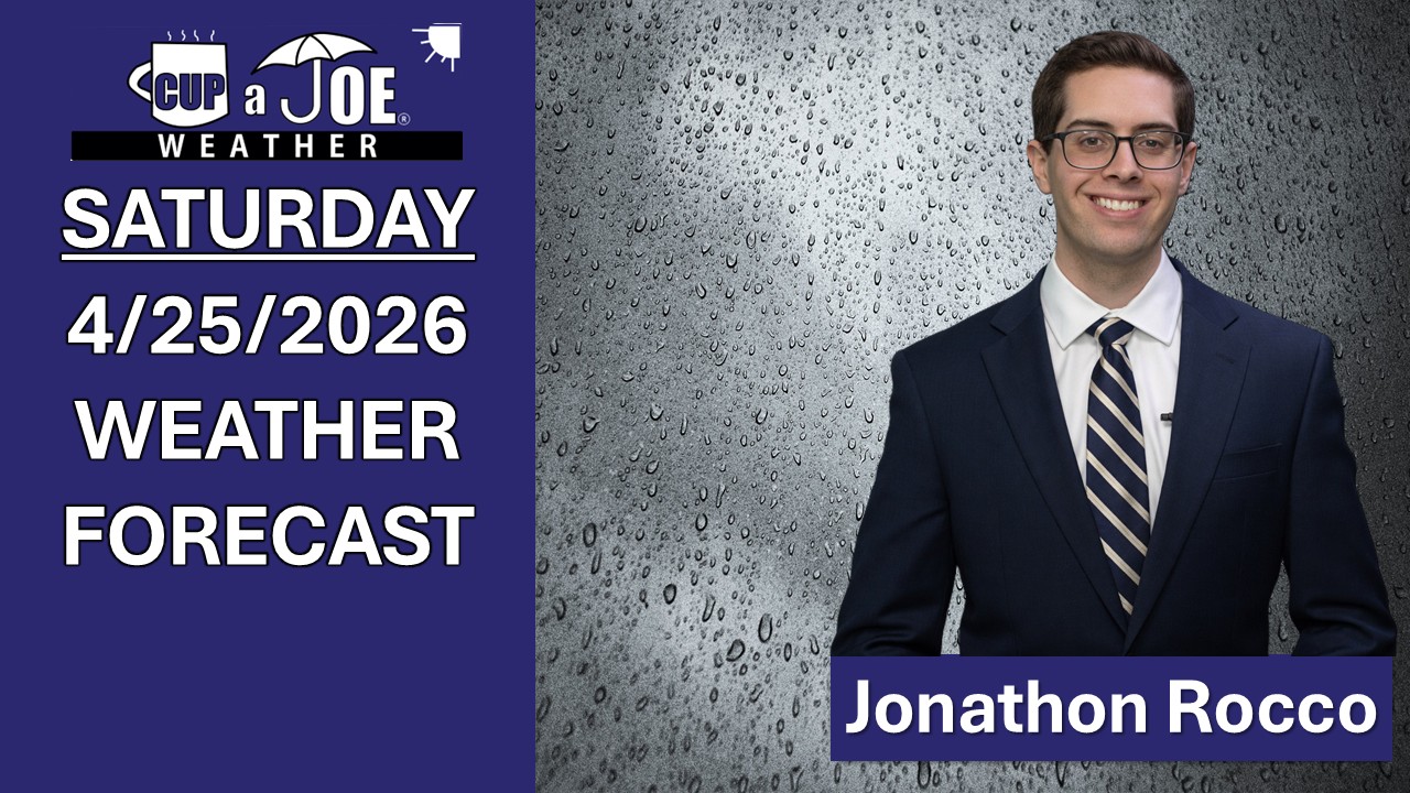 Scattered Saturday showers become more widespread late-day