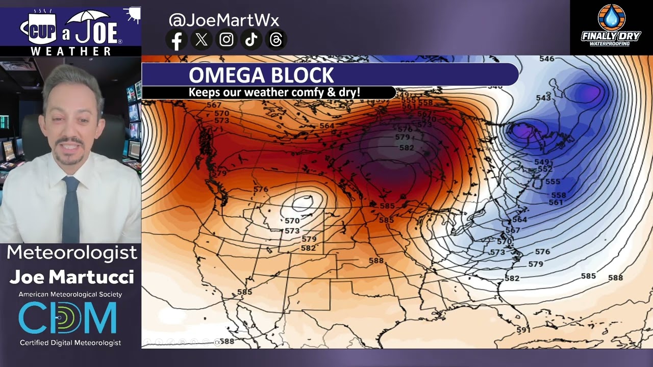 This omega block keeps NJ beautiful all week long!