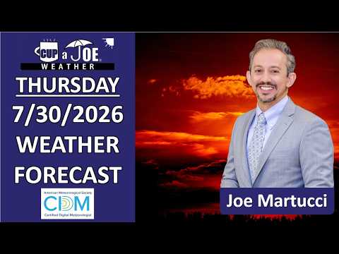 Thursday, 7/30/2026 Jersey Shore Weather Forecast