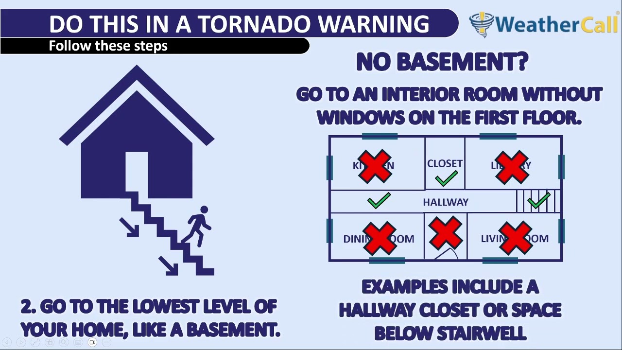 When a tornado WARNING is issued, do this to stay safe