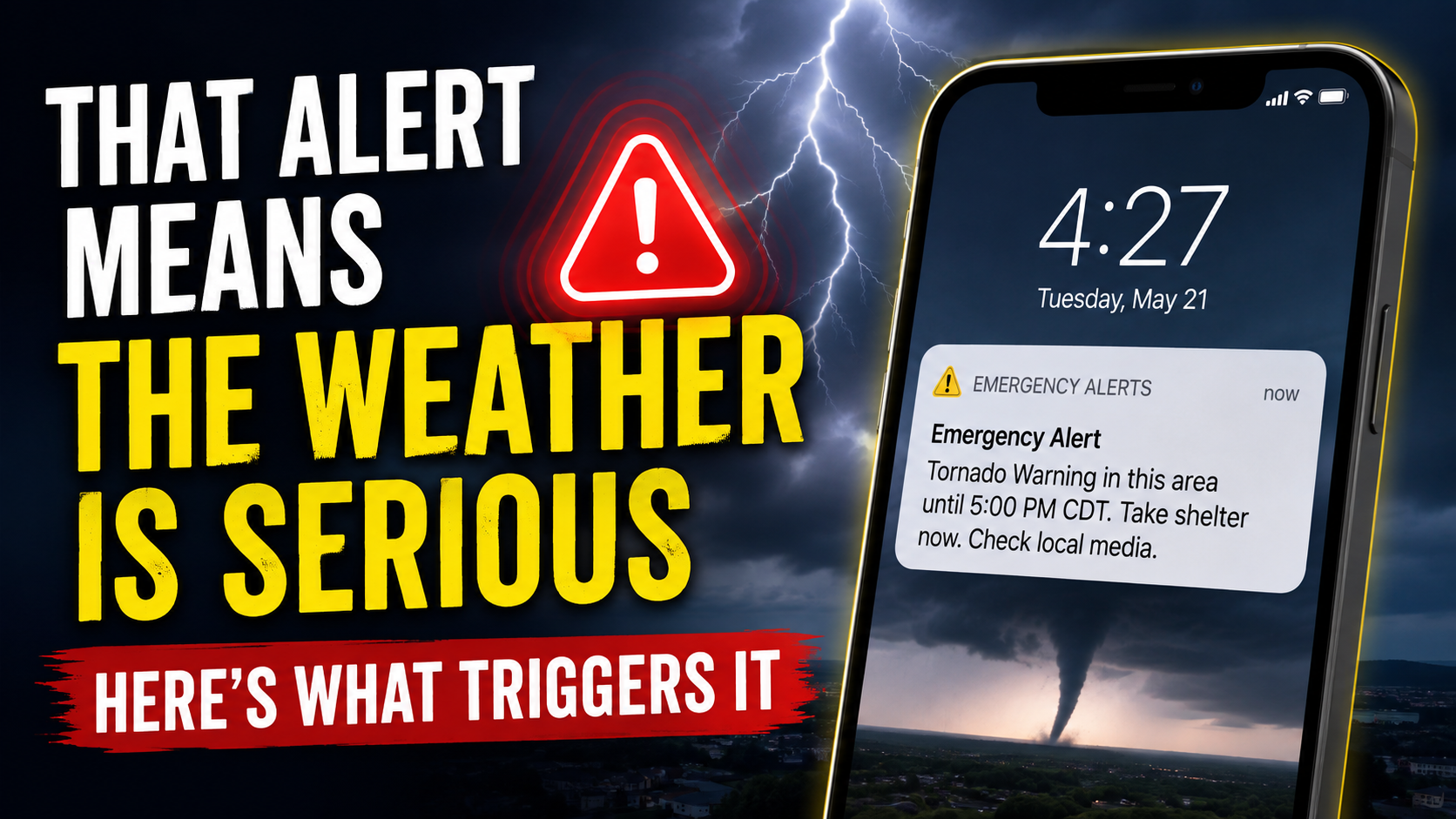 That Screeching Phone Alert Means the Weather Is Serious