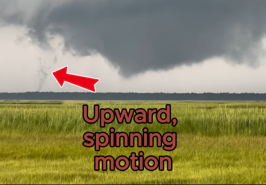 NJ funnel cloud swirls through Atlantic County Thursday evening (8/20/2026)