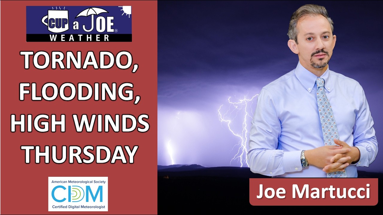 ⚠️Multi-impact severe weather day impacts the Jersey Shore Thursday