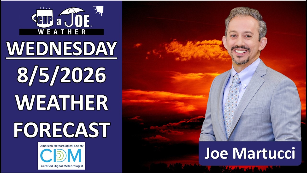 How stormy will it be during NJ’s most humid stretch of 2026 (8/5 to 8/9)?