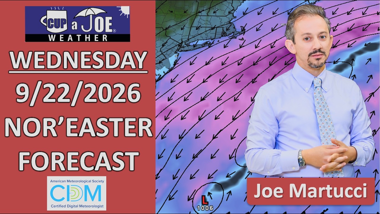 Nor’easter weather impacts INCREASE at the Jersey Shore Wednesday.