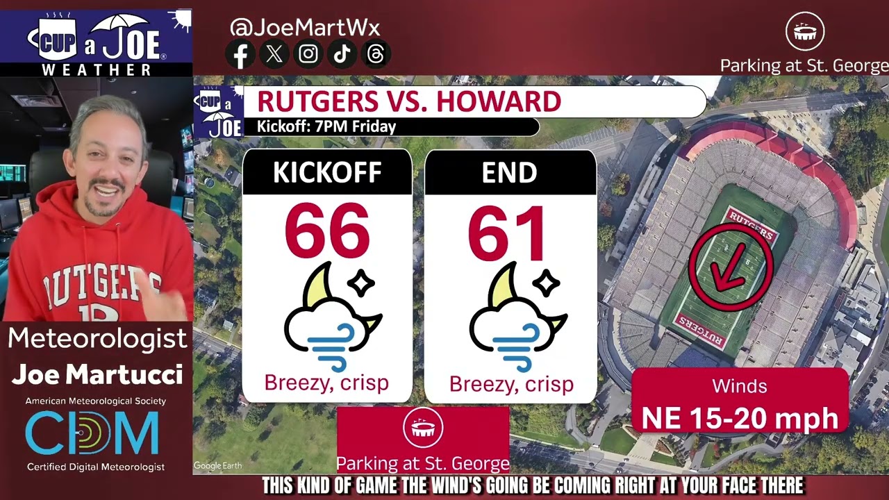 Rutgers vs. Howard Football Weather Forecast (9/25/2026)