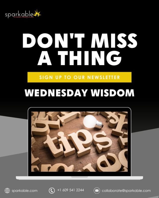 Some newsletters can be eh but I will say I *do* read Sparkable's newsletter every week. Sign up at www.sparkable.com for SEO and marketing tips!