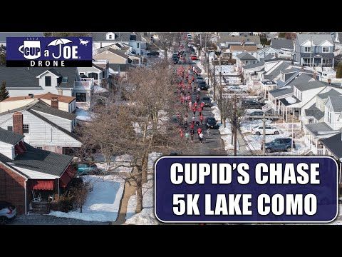 🏃Cupid's Chase 5K Run/Walk Lake Como, NJ | 4K Drone Video